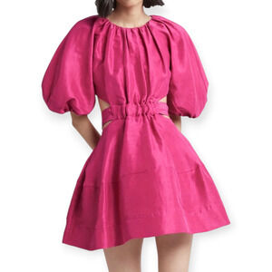 Aje Psychedelia Pink Fuchsia Cut Out Mini Dress Size 6 (XS)